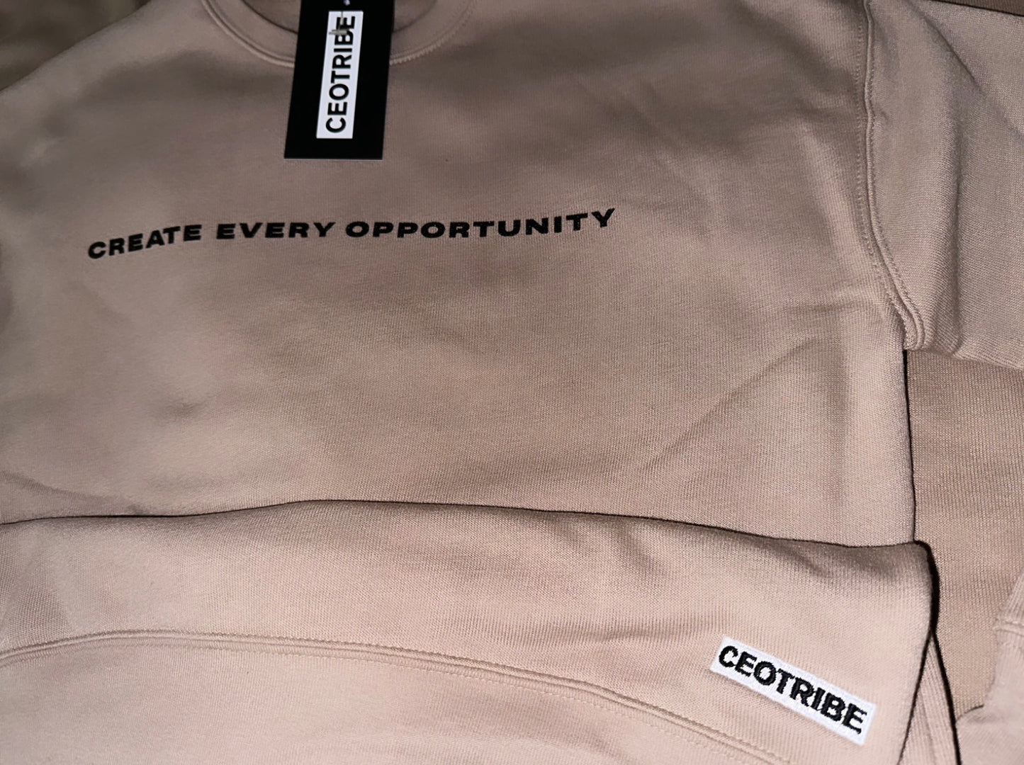 Create Every Opportunity Crewneck Sweatshirt - Nude